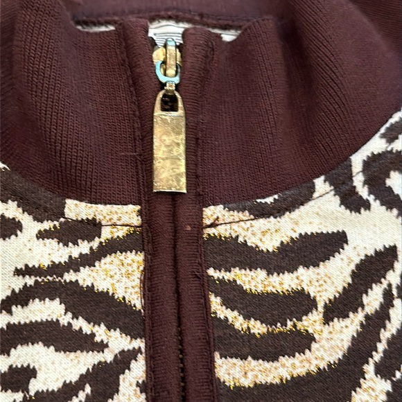 Vintage Needle & Threads Full Zip Jacket Animal Print - Picture 13 of 17